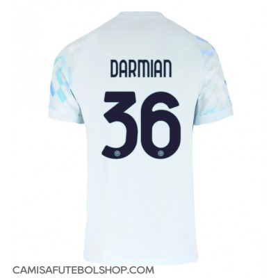 Camisa de time de futebol Inter Milan Matteo Darmian #36 Replicas 2º Equipamento 2025-26 Manga Curta Camisa de time de futebol Inter Milan Matteo Darmian #36 Replicas 2º Equipamento 2025-26 Manga Curta